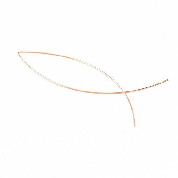 🆕Minimalist Fish Shape Hoop Earrings - Picture 3 of 3